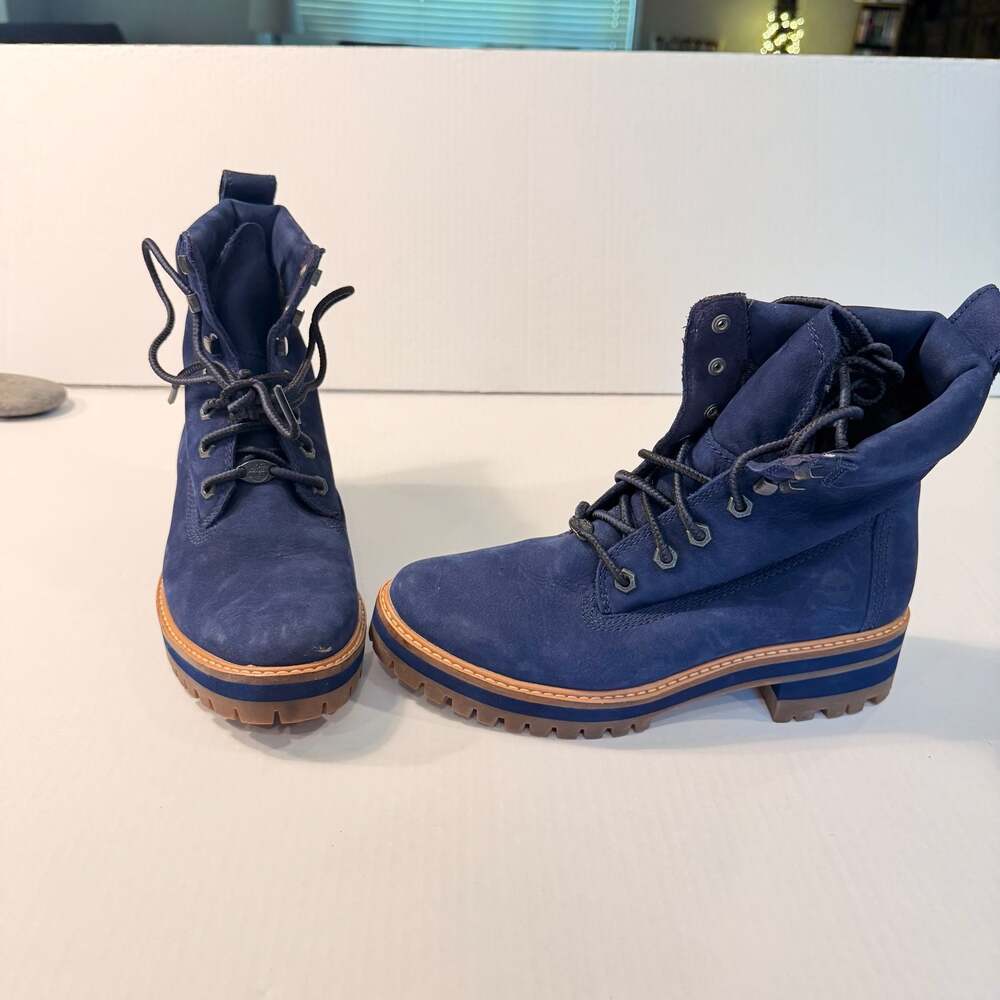 Timberland Courmayeur Valley Blue Nubuck Women's Ankle Boots